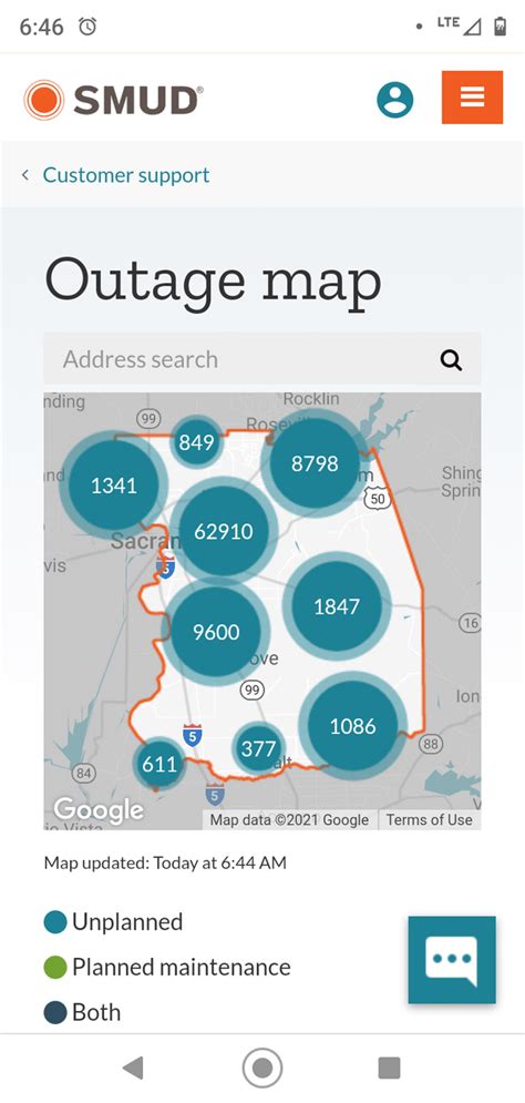 The outage started at 807 p. . Smud outage